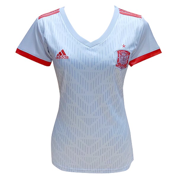 Maillot Football Espagne Exterieur Femme 2018 Blanc